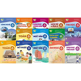 Bộ sách giáo khoa Lớp 6- Kết Nối Tri Thức Với Cuộc Sống (13 quyển- Kèm bìa nilong bao sách)