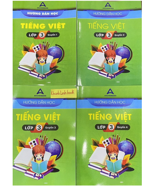 Sách - Combo 4 cuốn Hướng dẫn học tiếng việt lớp 3 (2023)