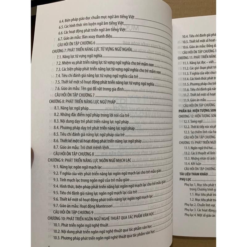 Sách - lí luận và phương pháp tổ chức hoạt động phát triển ngôn ngữ tuổi mầm non