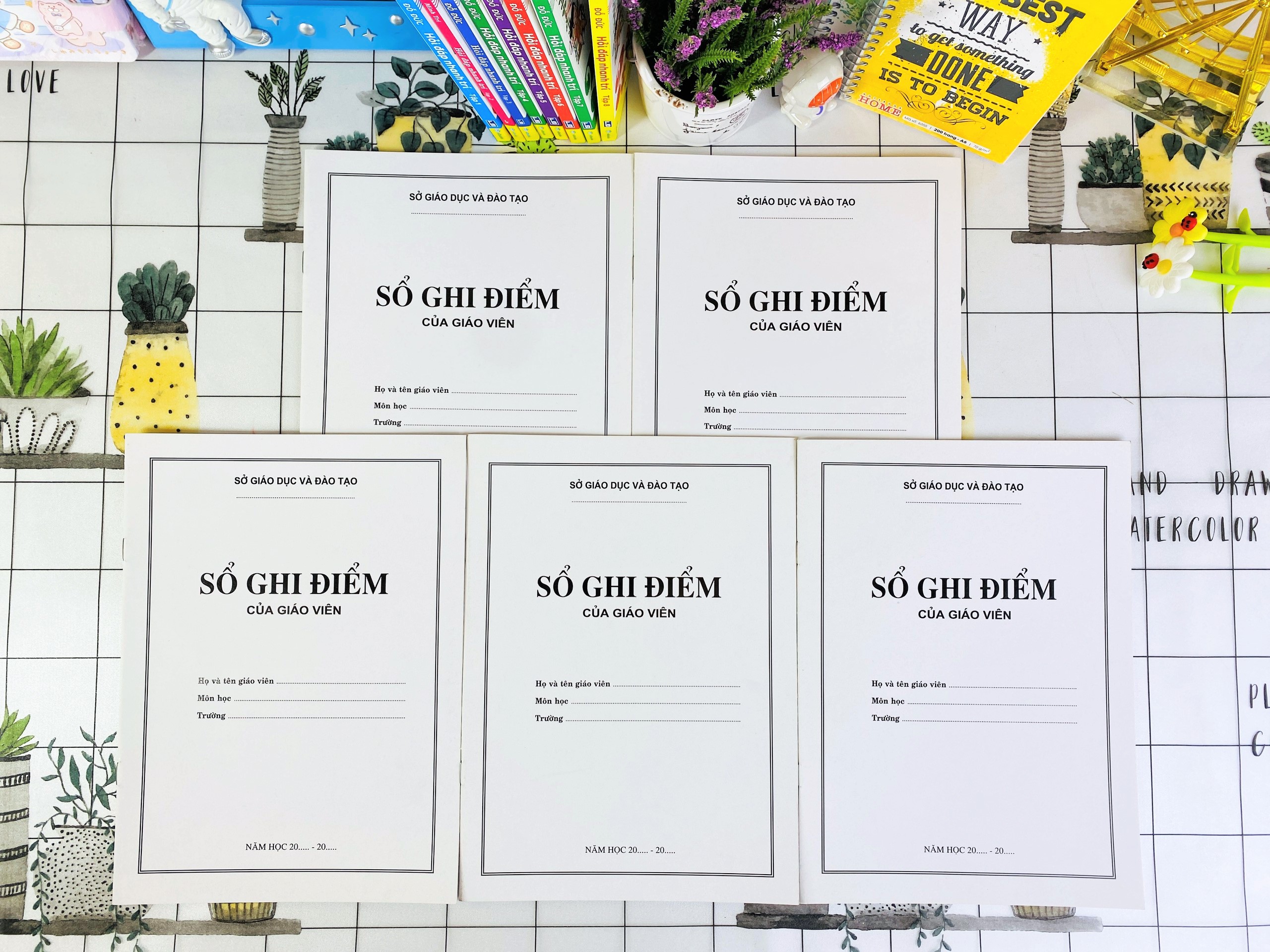 Sách ND - Combo 5 cuốn Sổ ghi điểm của giáo viên (B8)