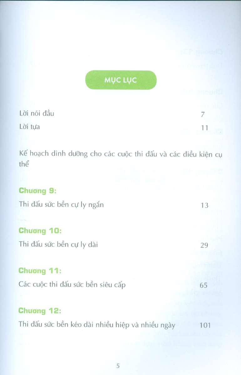 Kế Hoạch Dinh Dưỡng Cho Các Cuộc Thi Đấu Và Các Điều Kiện Cụ Thể - Ăn Uống Thông Minh, Tập Luyện Thông Minh, Thi Đấu Thông Minh