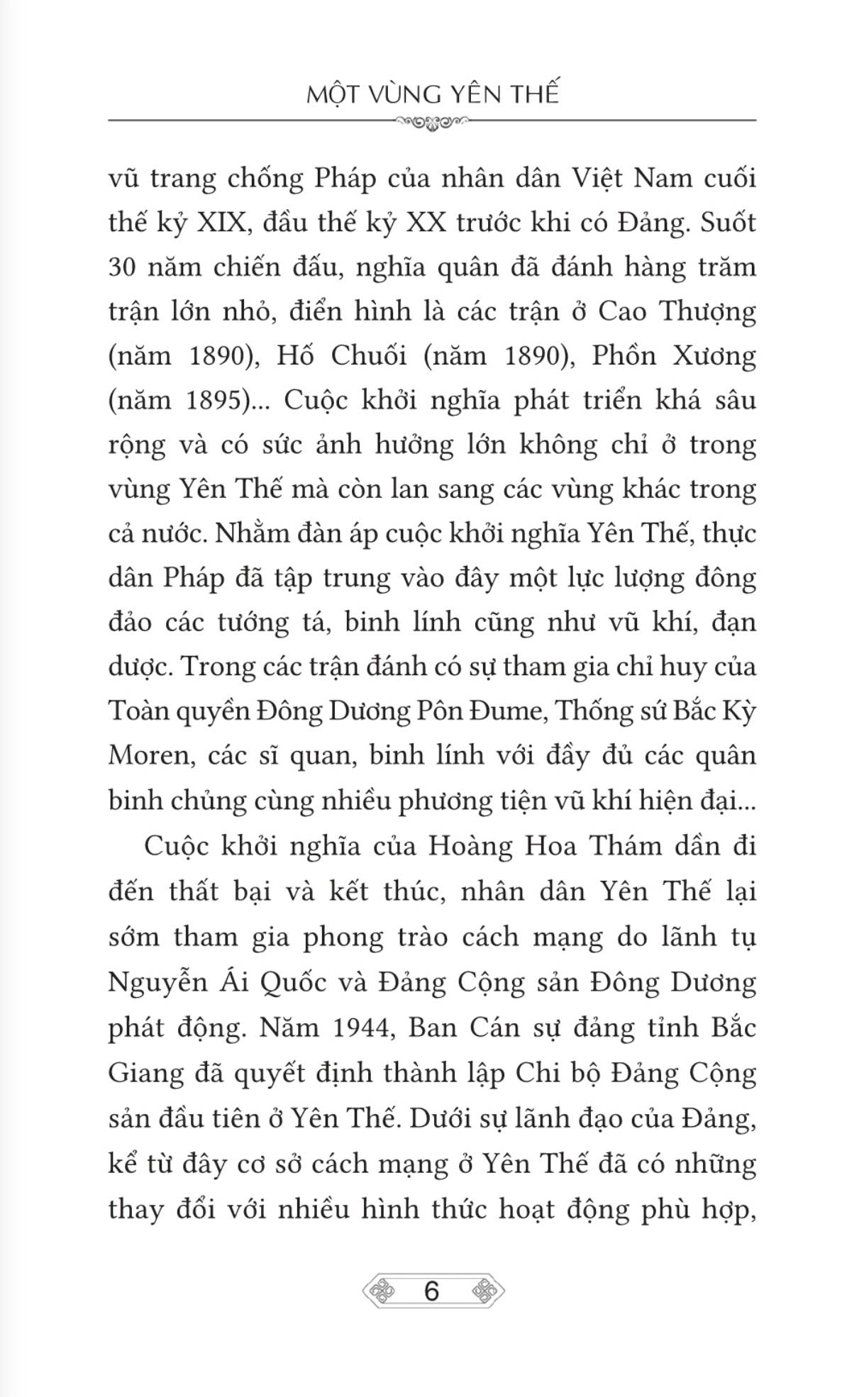 Một vùng Yên Thế (bản in 2024)
