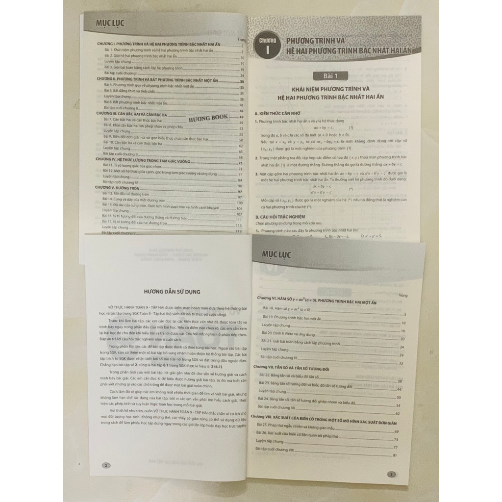 Sách - Combo Vở thực hành Toán + Ngữ Văn 9 Tập 1+2 (Kết nối tri thức với cuộc sống)
