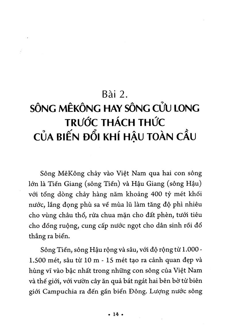 Sông Mê Kông Hay Sông Cửu Long Với Biến Đổi Khí Hậu Toàn Cầu