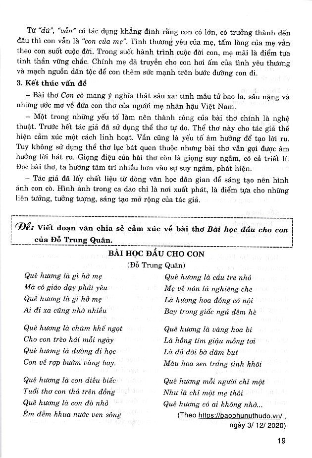 Những bài văn theo chuẩn kiến thức kỹ năng ngữ văn 9 (Dùng chung cho các bộ SGK)