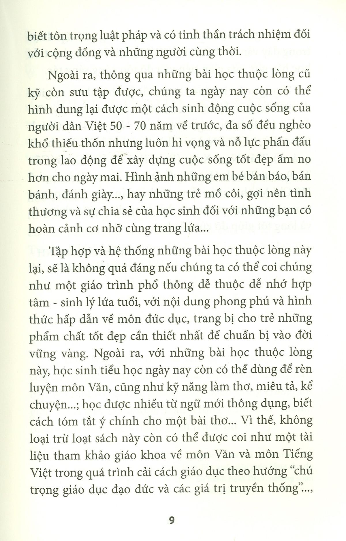 Bổn Cũ Soạn Lại 2 - Những Bài Học Thuộc Lòng - Tân Quốc Văn Giáo Khoa Thư