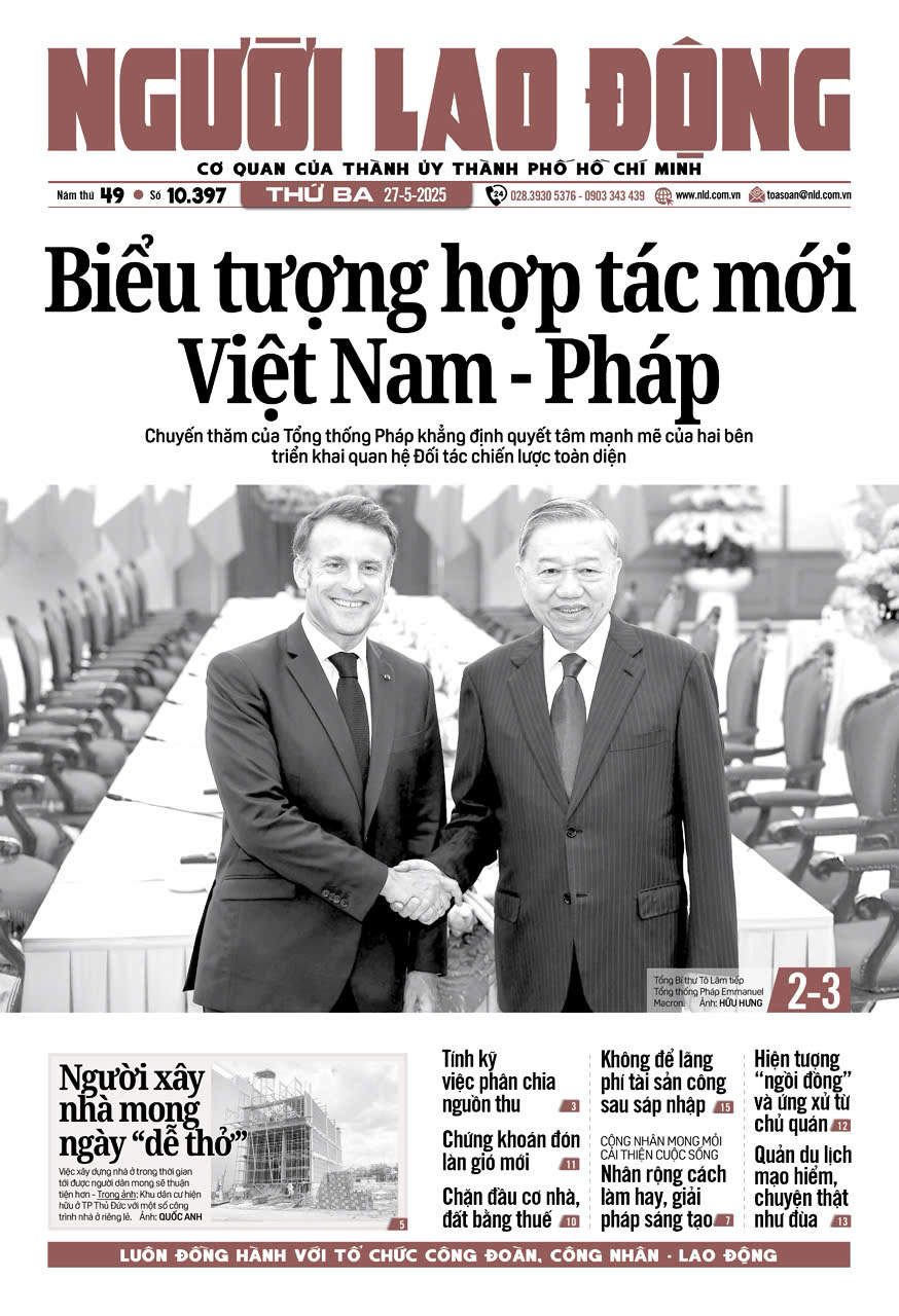 Nhật báo Người Lao Động từ ngày 26-05-2025 đến 01-06-2025