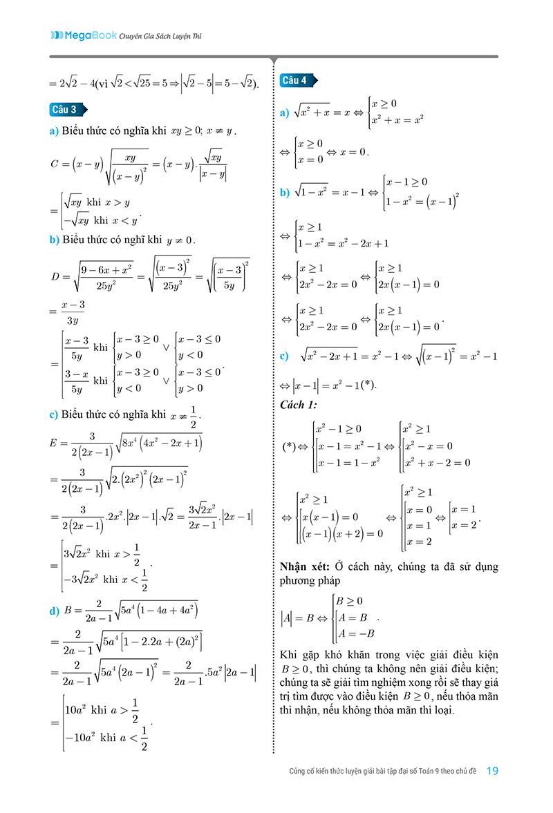 Củng Cố Kiến Thức Luyện Giải Bài Tập Đại Số Toán 9 (Theo Chủ Đề)