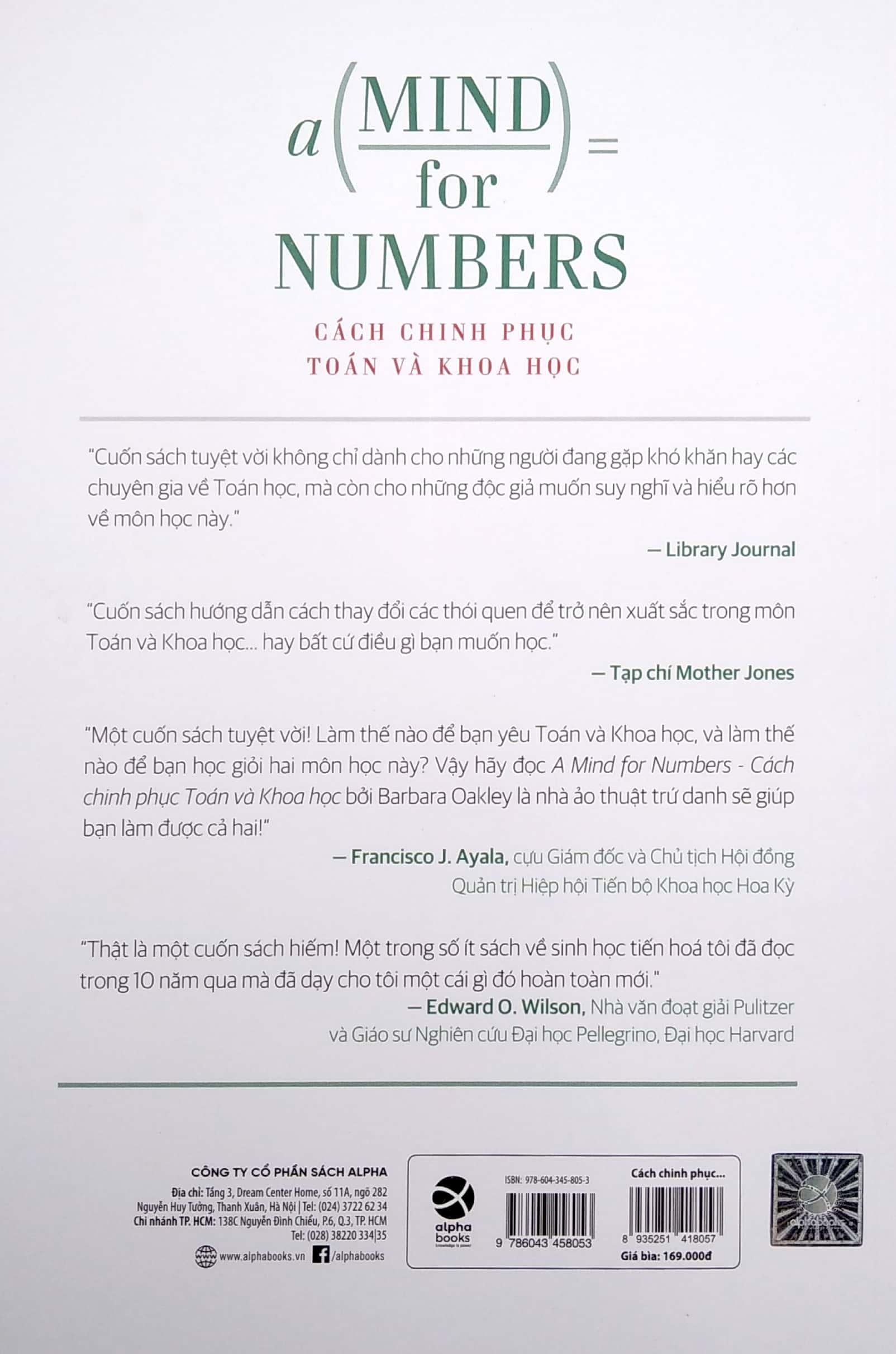 Cách Chinh Phục Toán Và Khoa Học - A Mind For Numbers