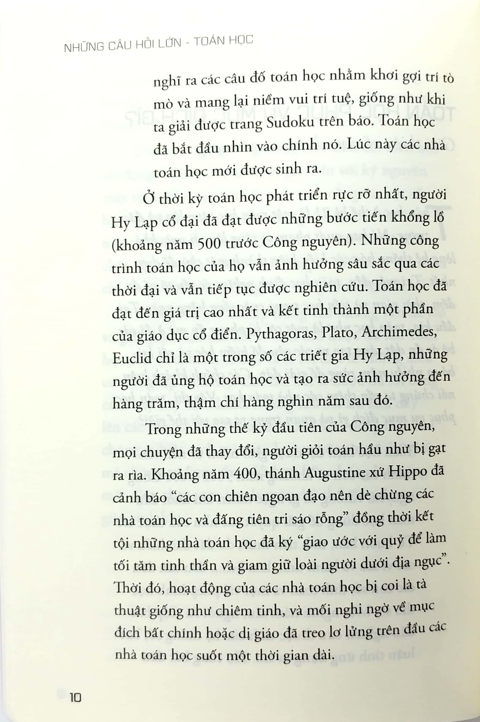 Những Câu Hỏi Lớn Toán Học (Tái Bản)