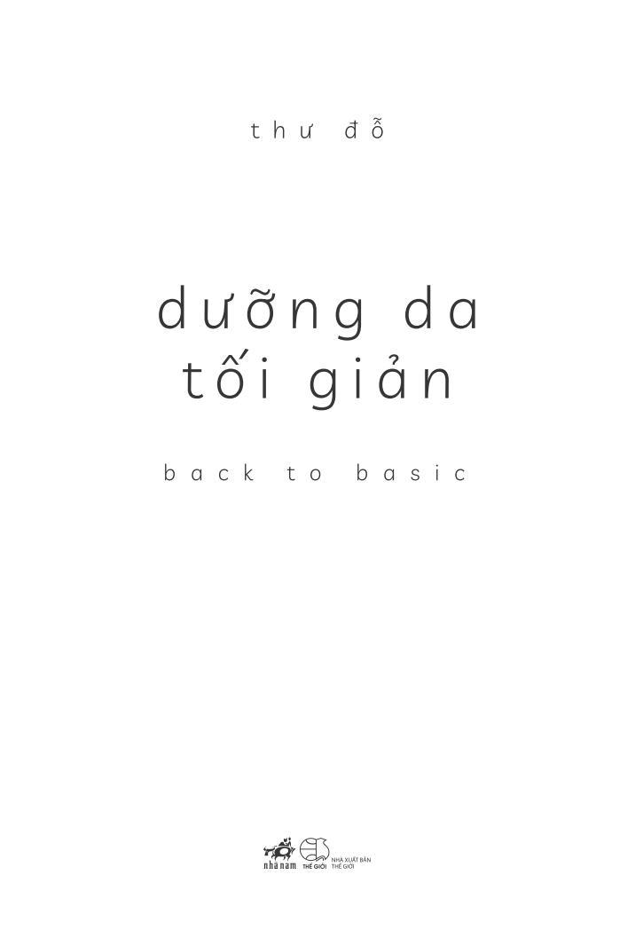 Dưỡng Da Tối Giản