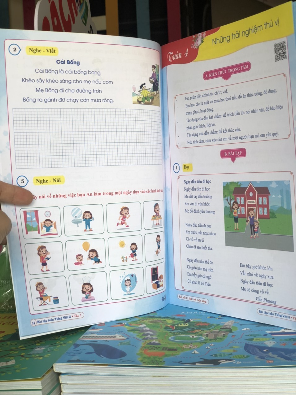 Combo Bài Tập Tuần Toán, Tiếng Việt Lớp 3 - Kết Nối Tri Thức - Học kì 1