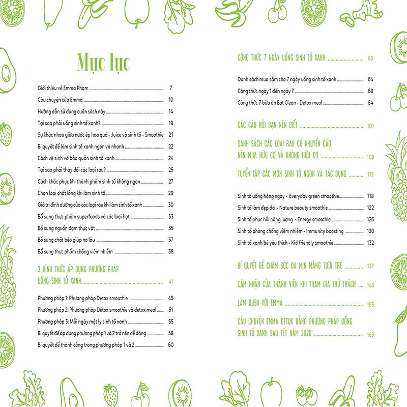 Green Smoothies - Giảm Cân, Làm Đẹp Da, Tăng Cường Sức Đề Kháng Với 7 Ngày Uống Sinh Tố Xanh