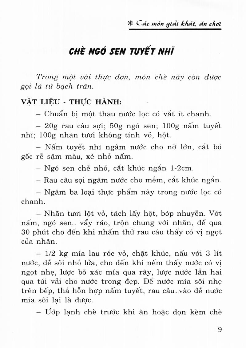 Các Món Giải Khát Ăn Chơi (Tái Bản)