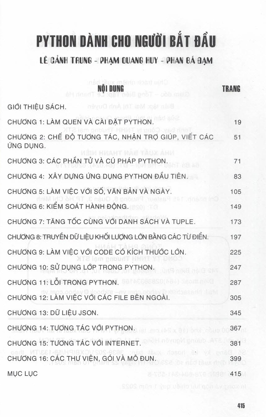 Python Dành Cho Người Bắt Đầu