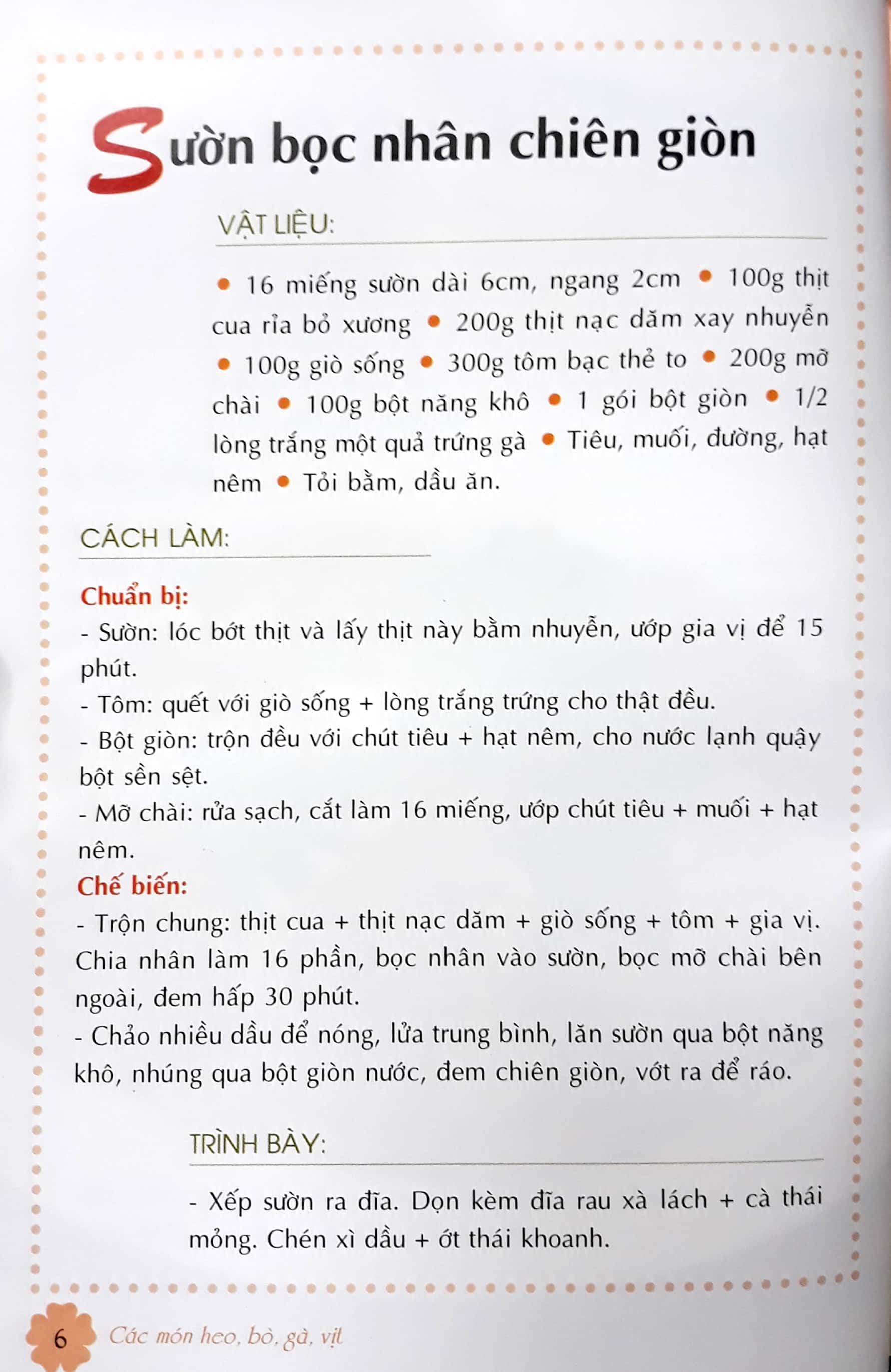 Các Món Heo, Bò, Gà, Vịt (Tái Bản)