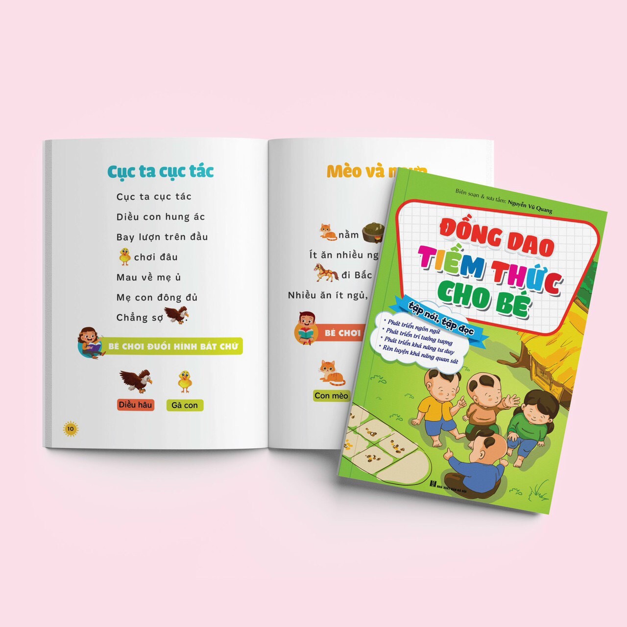 Sách- Combo 3 cuốn sách Truyện Tranh- Thơ - Đồng dao Tiềm thức cho bé (giúp bé tập nói, tập đọc nhanh)