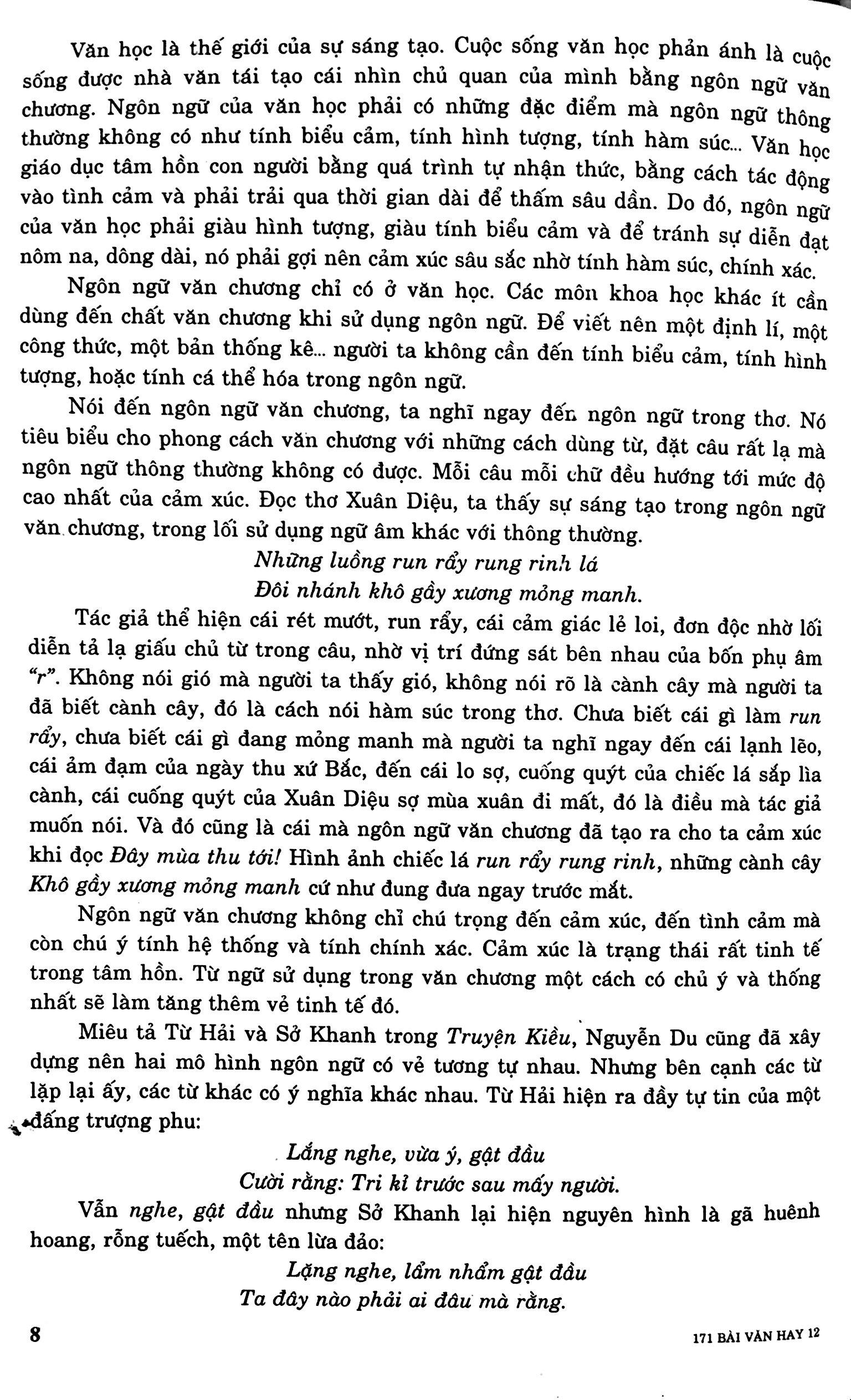 Tuyển Chọn 171 Bài Văn Hay 12