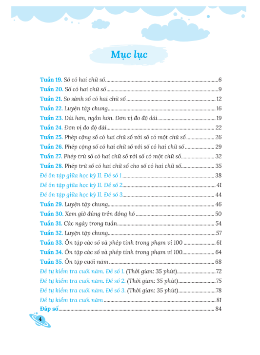 Sách - Bài Tập Bổ Trợ Nâng Cao Toán Lớp 1 – Tập 2 (MC)