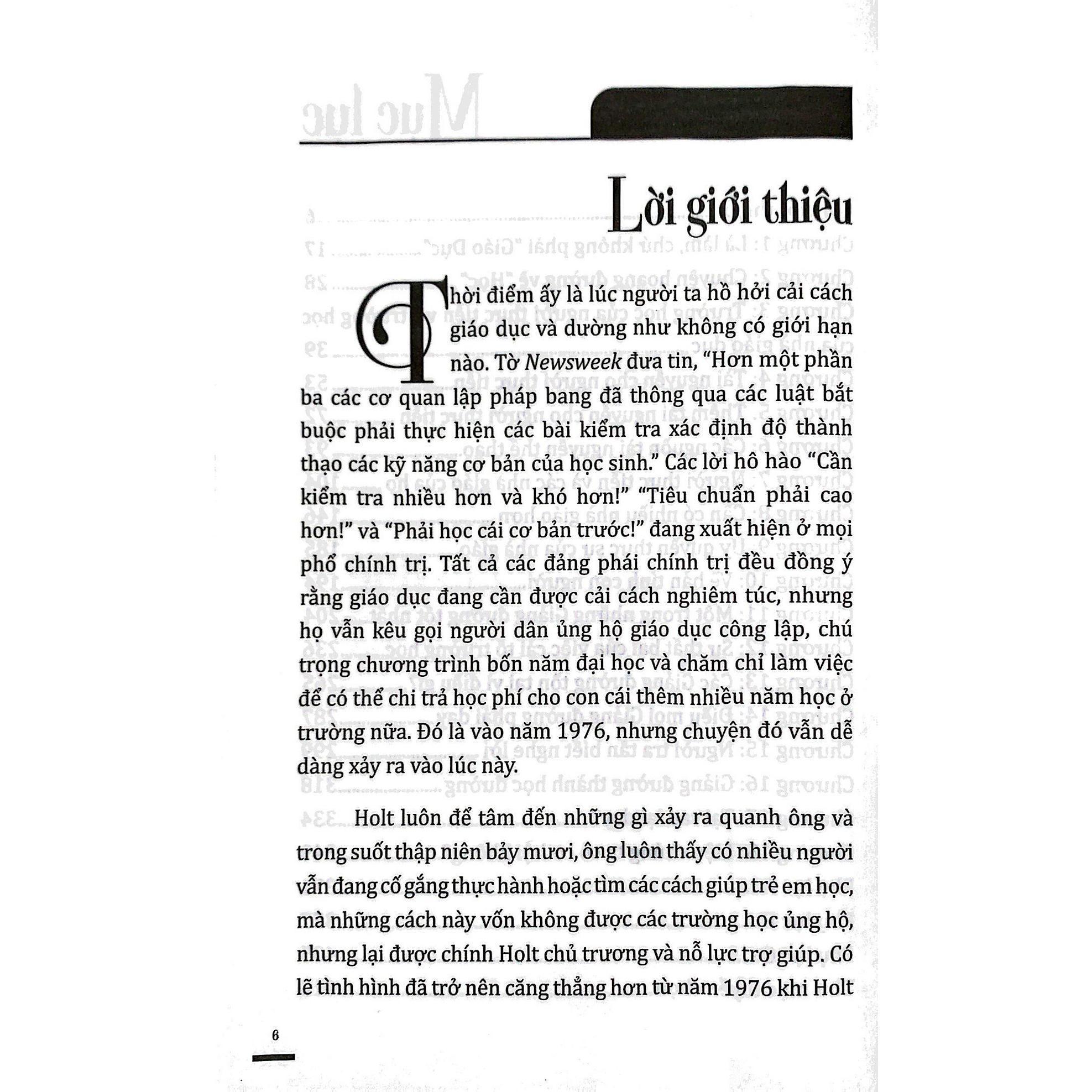 Sách - Thay Vì Giáo Dục - John Holt - Book Hunter