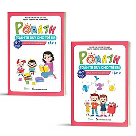 Combo Pomath Toán tư duy cho trẻ em 6 - 7 tuổi - Bản Quyền