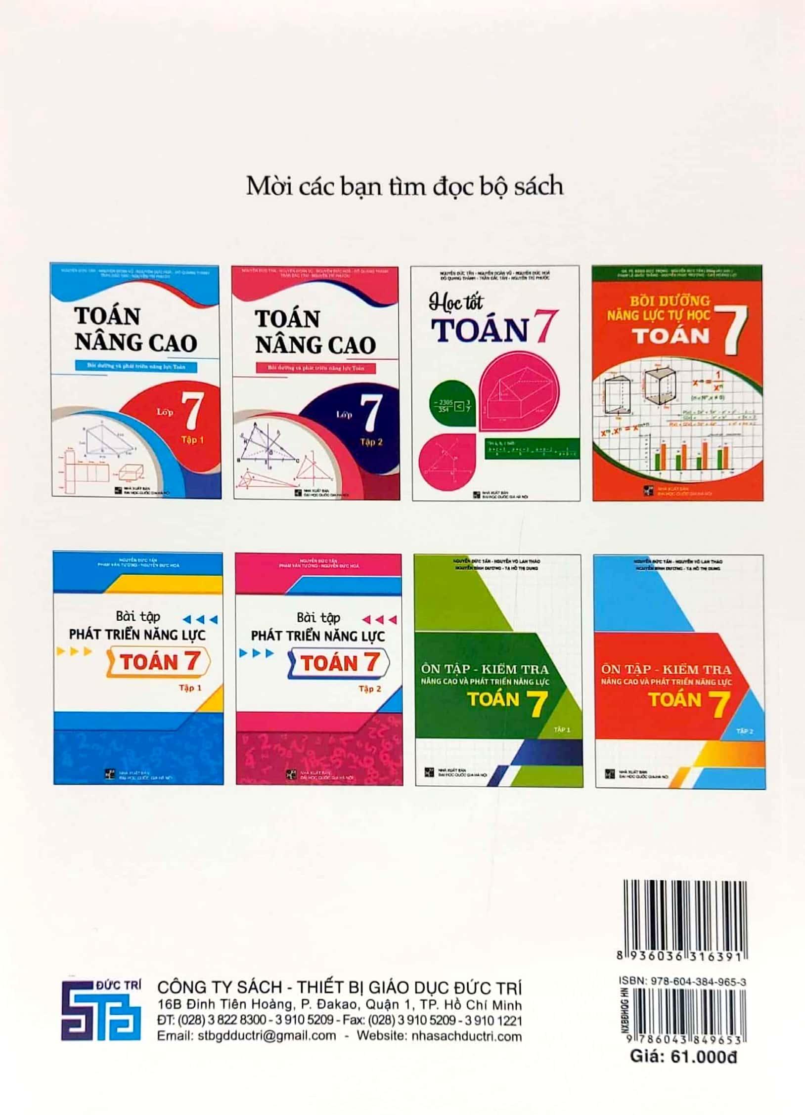 Toán Nâng Cao Lớp Lớp 7 - Tập 2