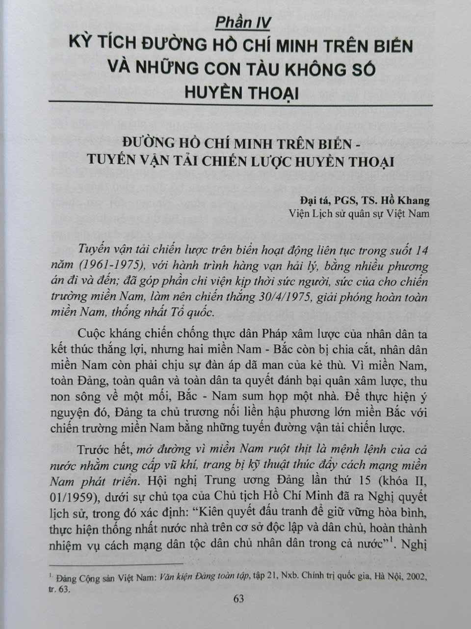 Kỳ Tích Đường Hồ Chí Minh Trên Biển