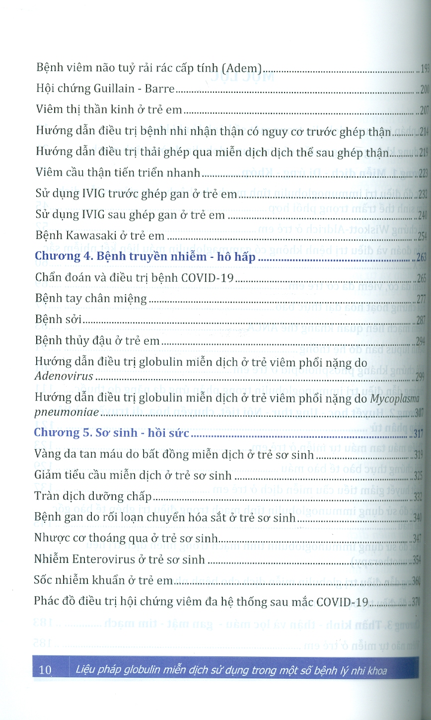Liệu Pháp Globulin Miễn Dịch Sử Dụng Trong Một Số Bệnh Lý Nhi Khoa (Bản in màu) -PGS. TS. BS. Trần Minh Điển, TS. BS. Cao Việt Tùng đồng chủ biên