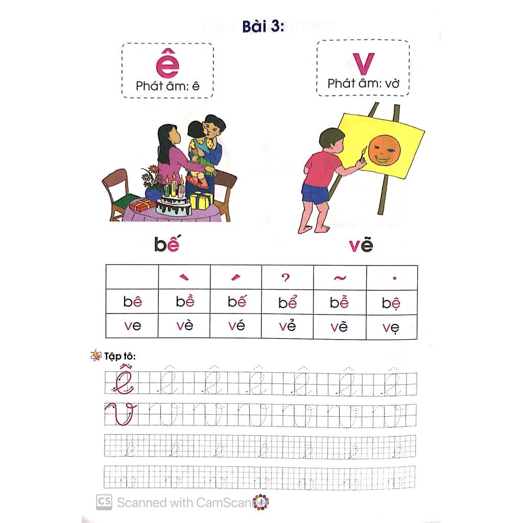 Bé Vào Lớp 1 - Bé Học Vần Dành Cho Học Sinh Mẫu Giáo Lớn - Bản Quyền