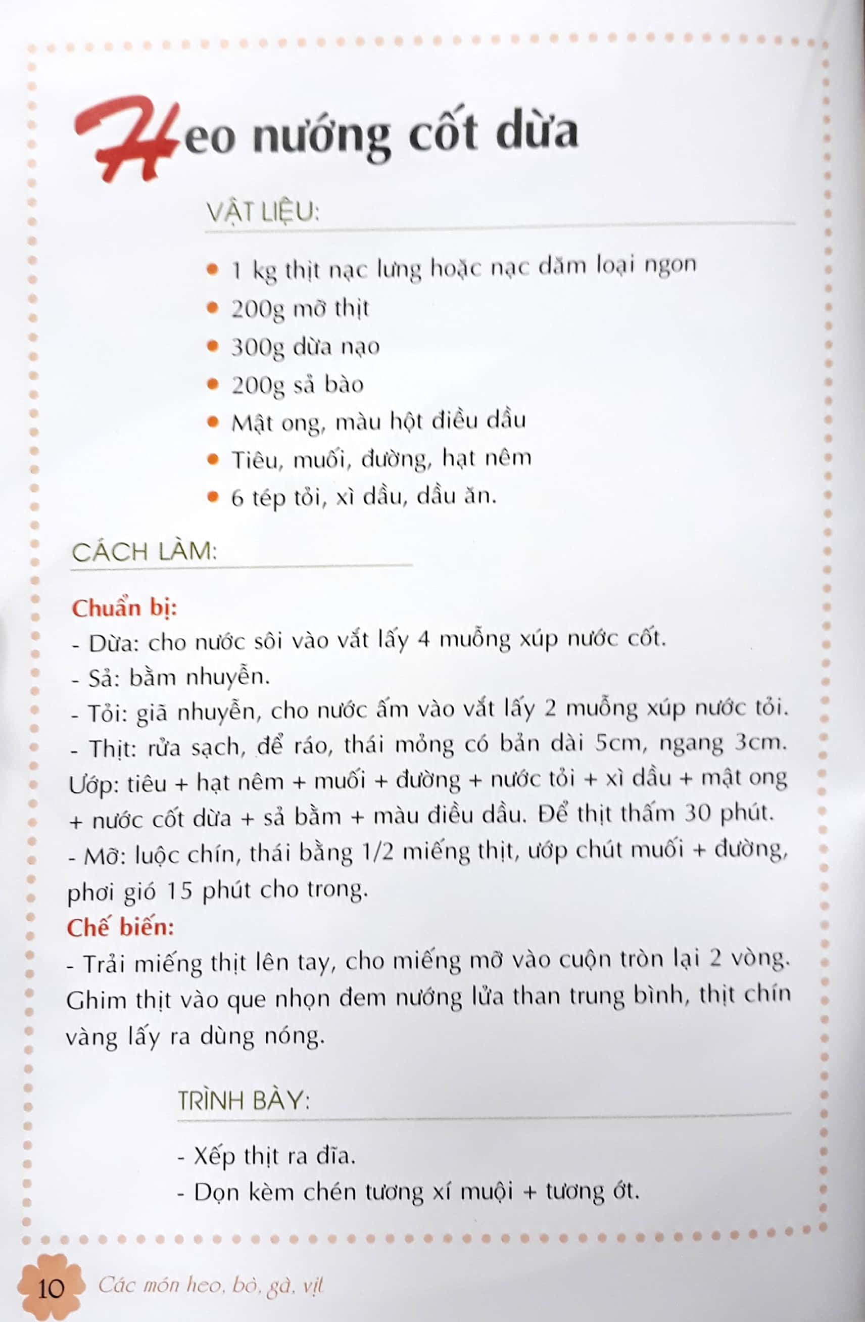 Các Món Heo, Bò, Gà, Vịt (Tái Bản)