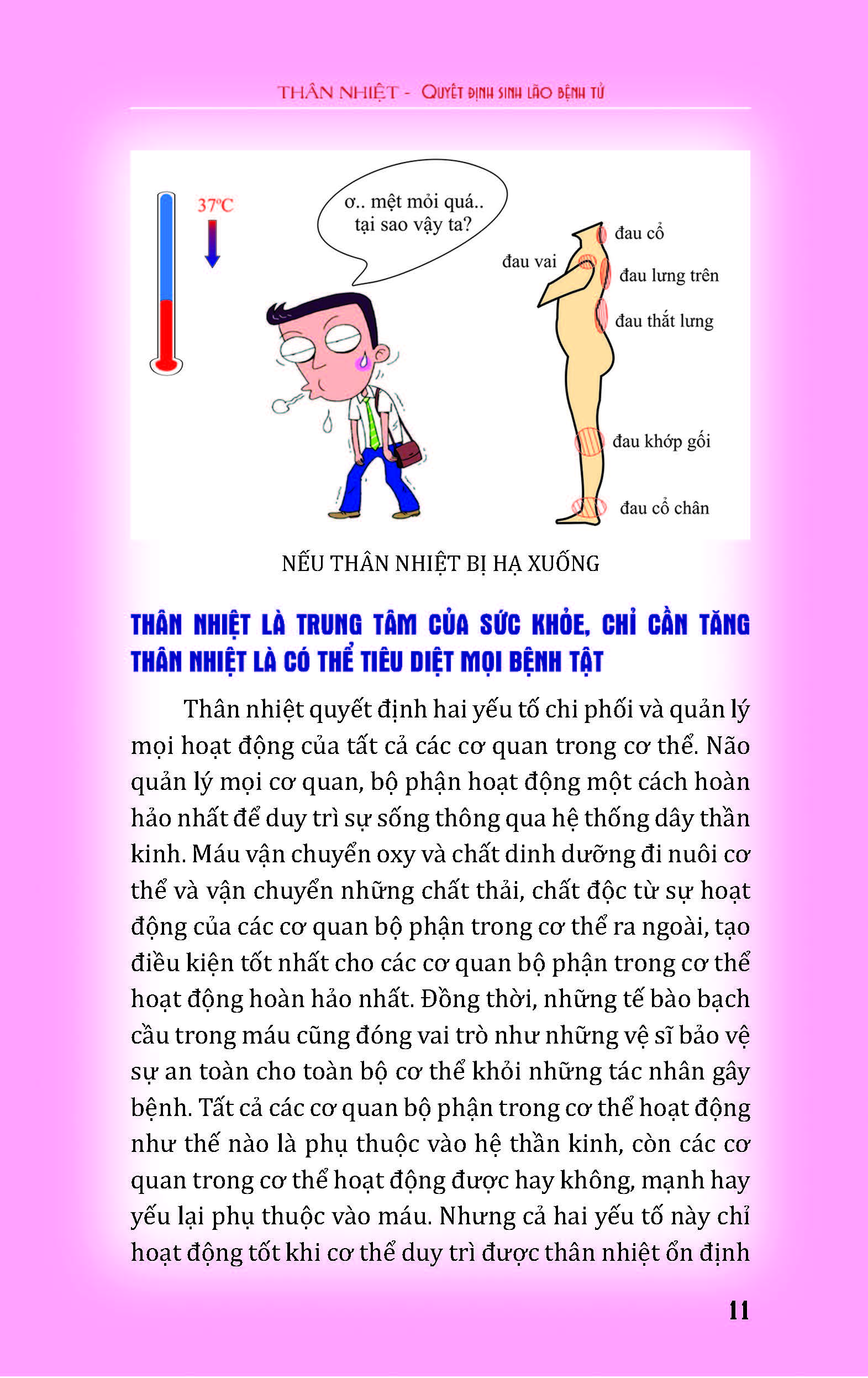 Thân Nhiệt Quyết Định Sinh, Lão, Bệnh, Tử (Khi bạn đau bệnh hãy thử Đo Thân Nhiệt; Phía sau bệnh tật của bạn là Chứng Hạ Thân Nhiệt; Chỉ cần Kiểm Soát Được Thân Nhiệt thì có thể kiểm soát được bệnh tật)
