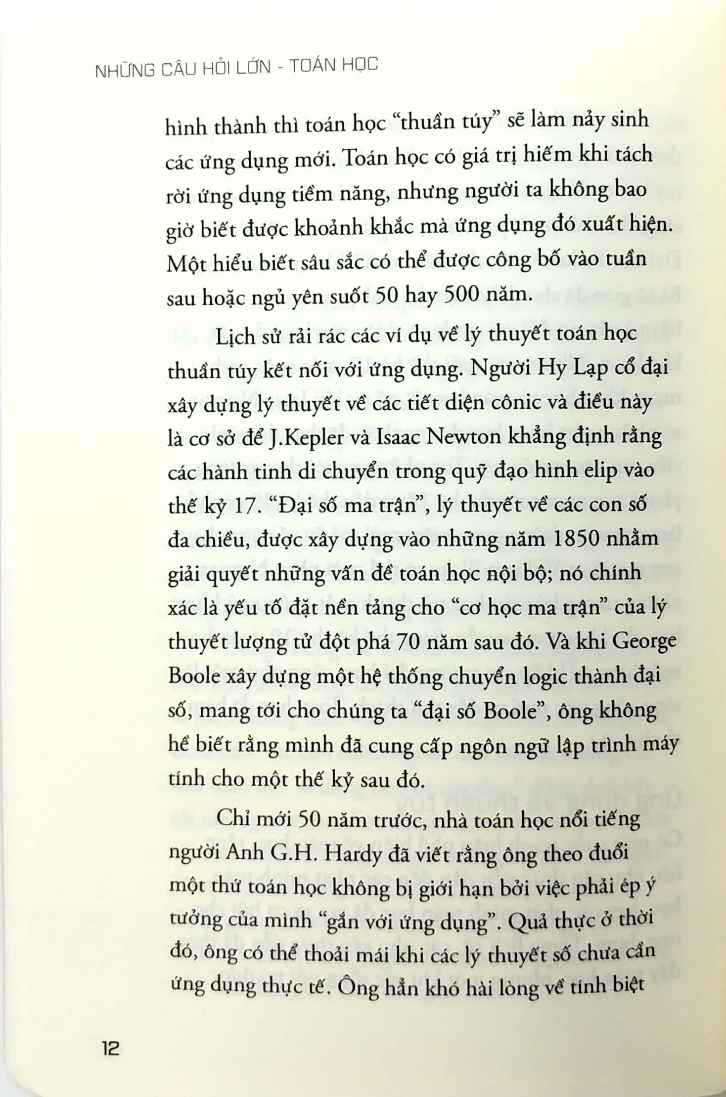 Những Câu Hỏi Lớn Toán Học (Tái Bản)
