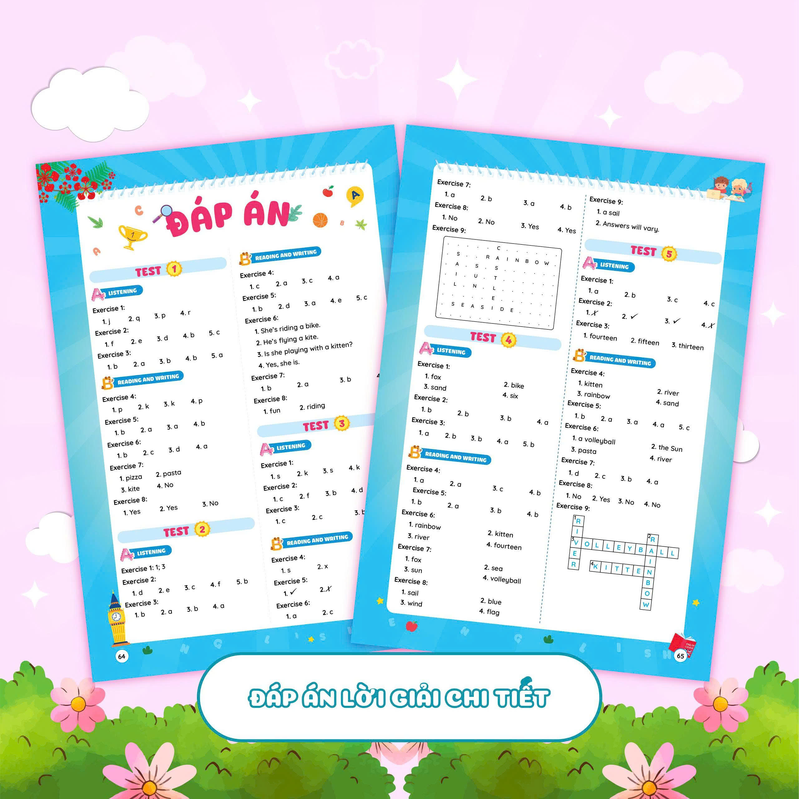 Phiếu Ôn Hè Tiếng Anh Lớp 2