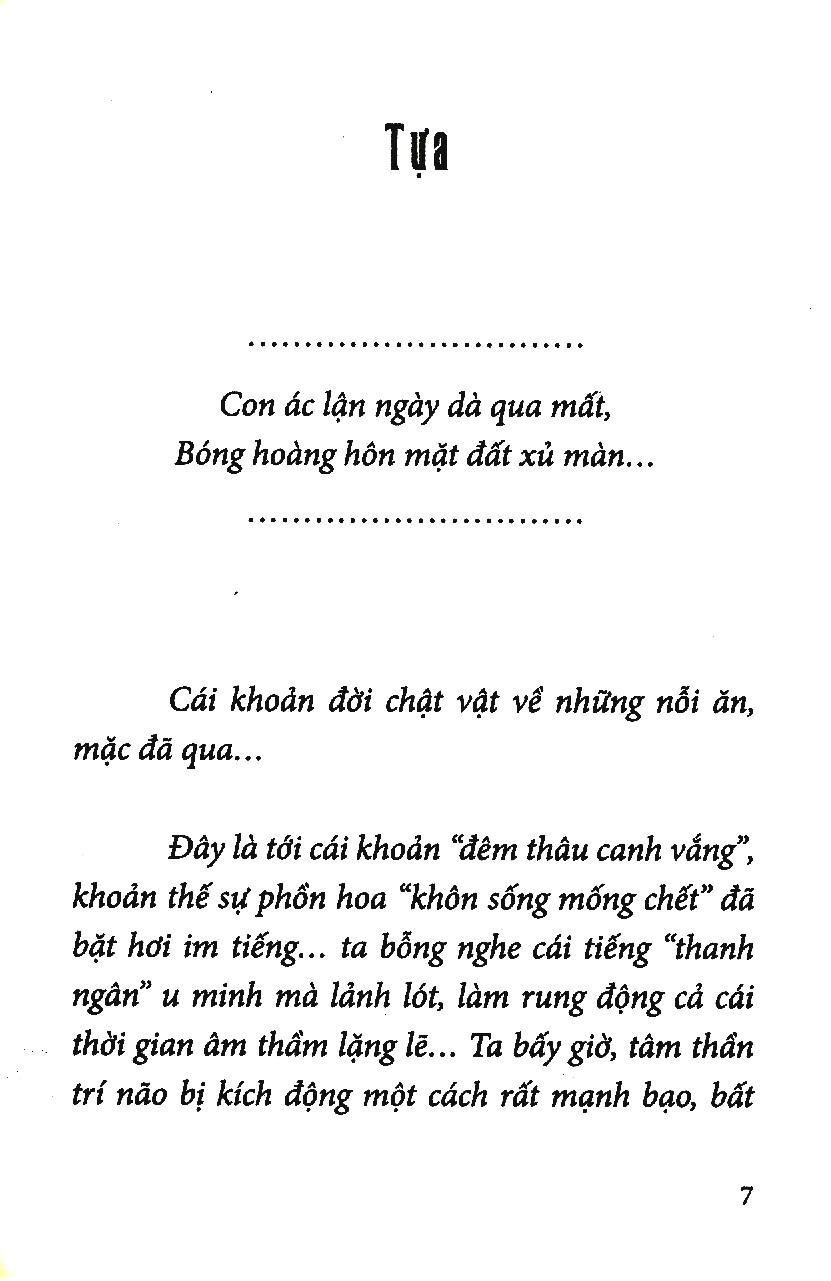 Thanh Dạ Văn Chung (Tái Bản)