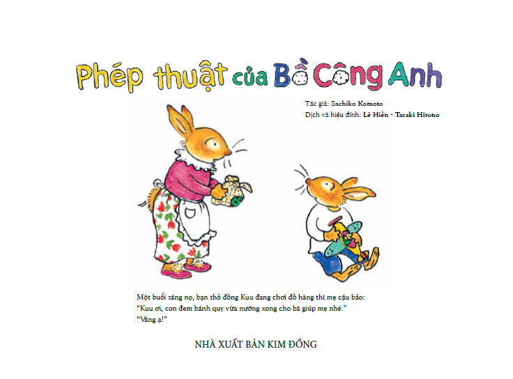 Ehon - Mọt Sách Mogu - Phép Thuật Của Bồ Công Anh (Từ 3 - 6 Tuổi)