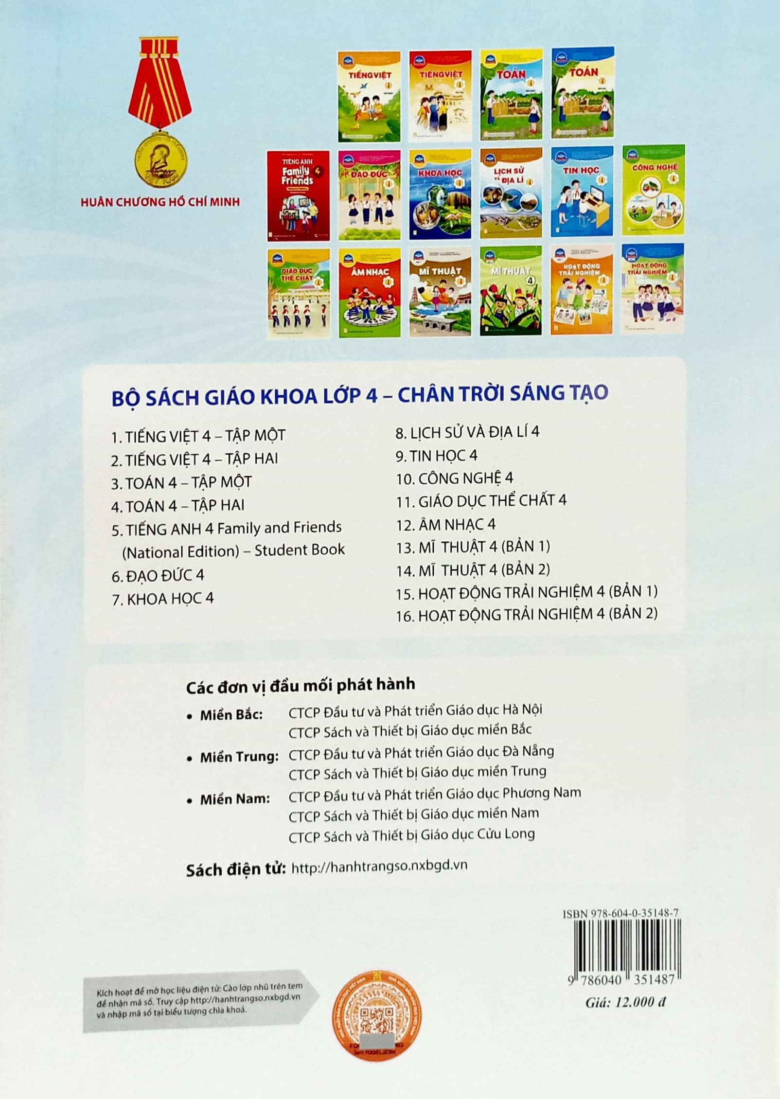 Giáo Dục Thể Chất 4 (Chân Trời Sáng Tạo) (2023)
