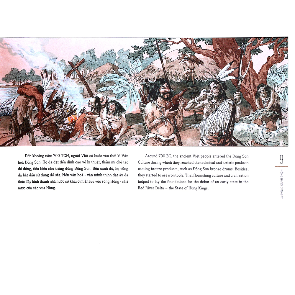 Sách - Lược Sử Nước Việt Bằng Tranh: Viet Nam - A Brief History In Pictures (Tái Bản 2019) - Bìa cứng - KĐ