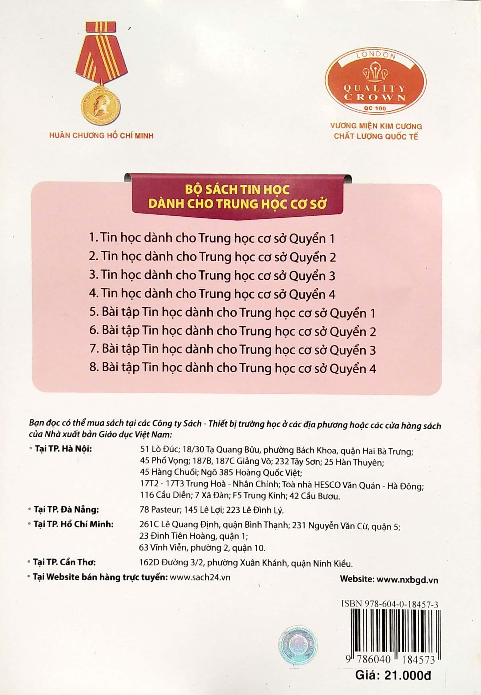 Bài Tập Tin Học Dành Cho THCS - Quyển 4 (2020)