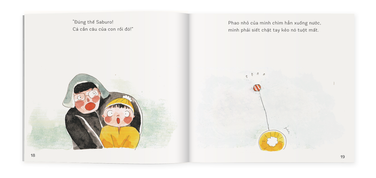 Sách Ehon Chúng Mình Lớn Rồi - Đi Câu Cá Với Bố