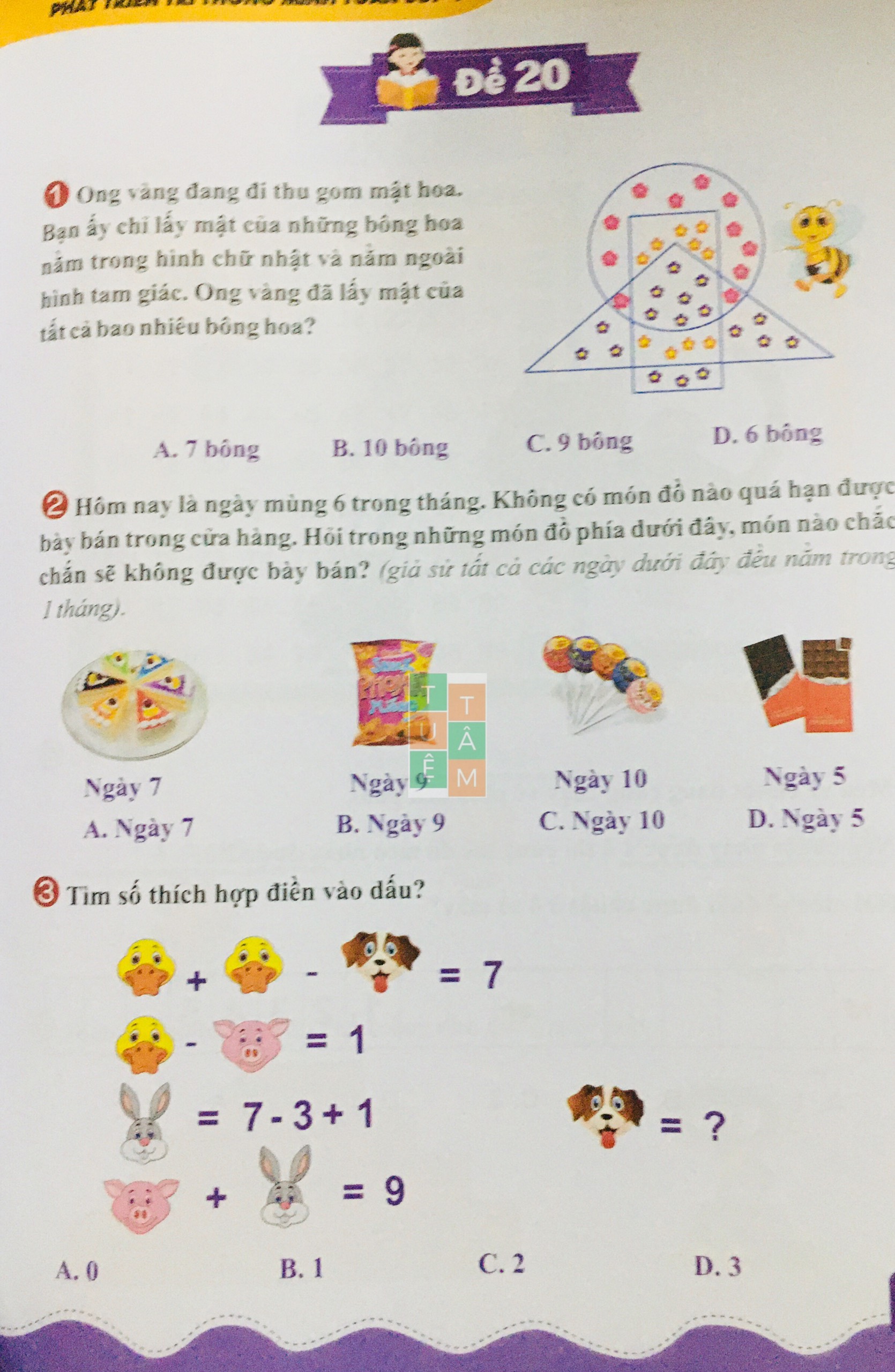 Sách - Phát triển trí thông minh Toán lớp 1