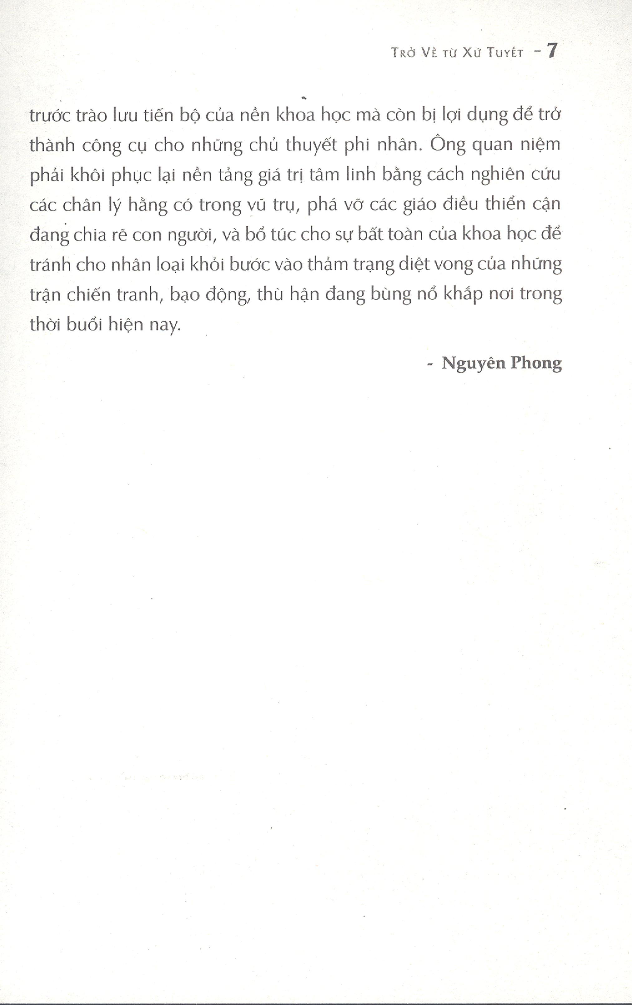 Sách Trở Về Từ Xứ Tuyết (Tái Bản 2019) - Nguyên Phong