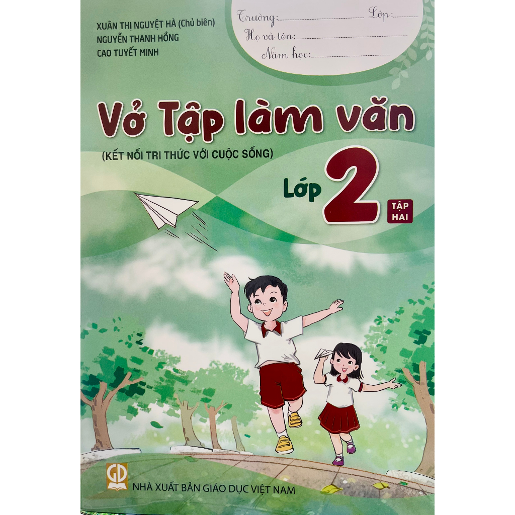 Sách - Combo Vở tập làm văn lớp 2 tập 1+2 (Kết nối tri thức với cuộc sống) - HA