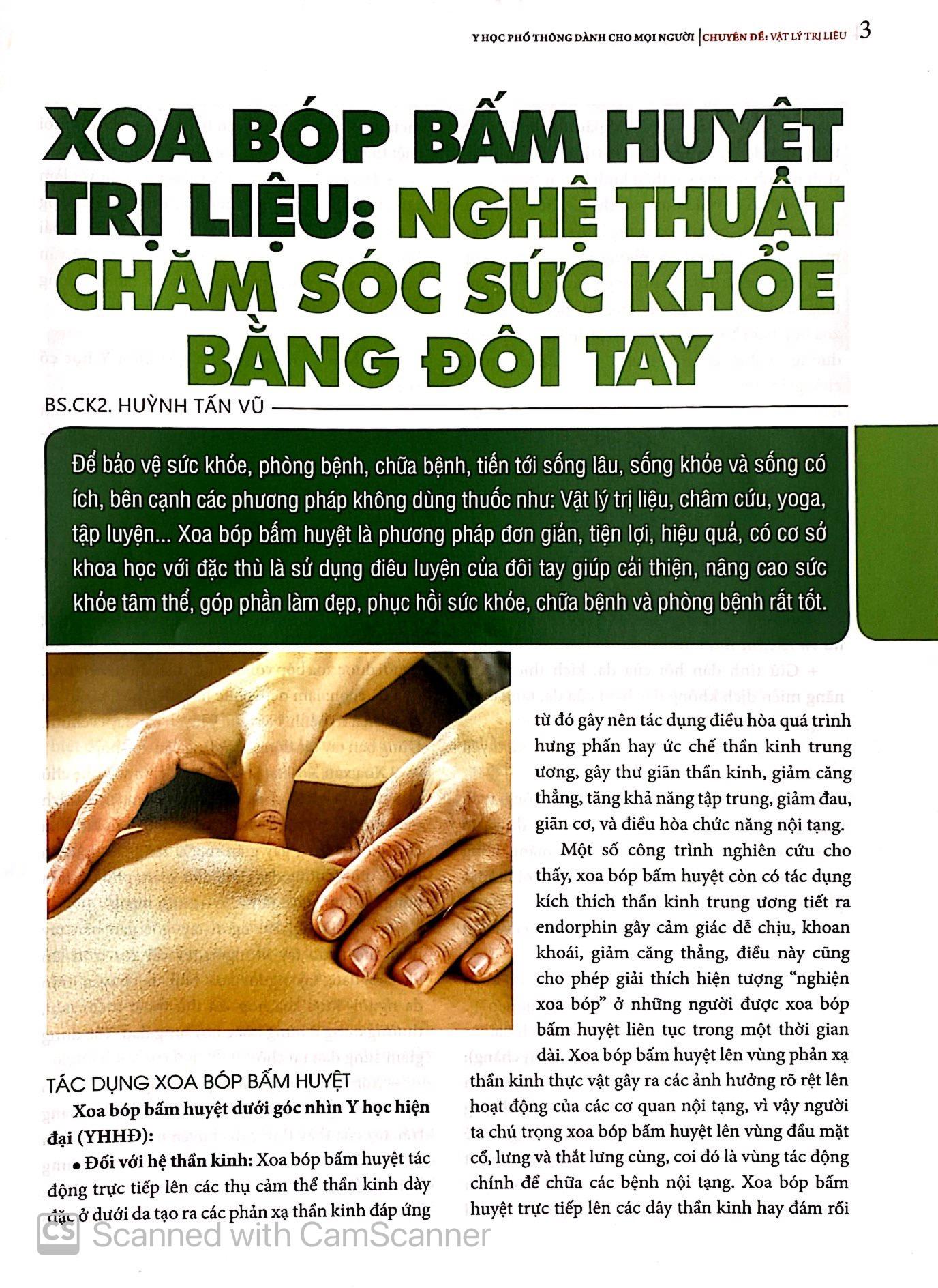 Y Học Phổ Thông Dành Cho Mọi Người - Chuyên Đề: Vật Lí Trị Liệu