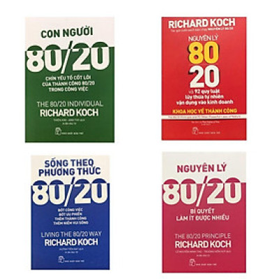 Combo Nguyên Lý 80/20 (Combo 4 Quyển) - Bản Quyền