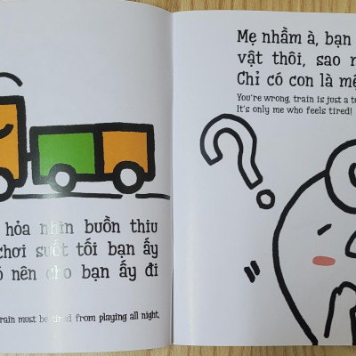 Sách Ehon Miu Miu Tự Lập Phần 1 Song Ngữ - Đánh Răng Song Ngữ