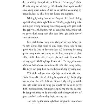 Sách - Tư Duy Phản Biện Như Một Luật Sư - Thinking Like A Lawyer