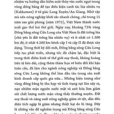 Sông Mê Kông Hay Sông Cửu Long Với Biến Đổi Khí Hậu Toàn Cầu