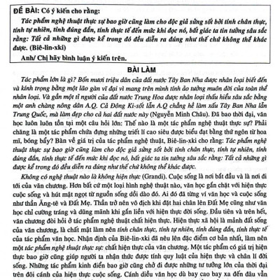 Sách Những Bài Văn Đạt Giải Học Sinh Giỏi Cấp Tỉnh - Thành Phố Toàn Quốc (Dành cho học sinh THPT) - HA