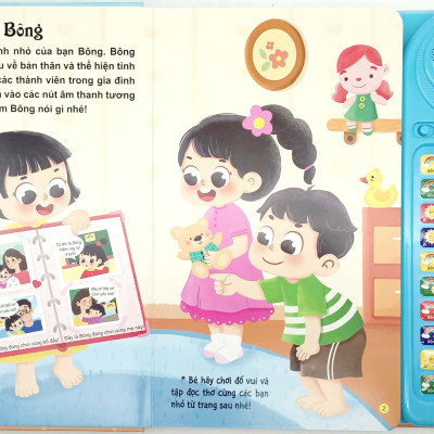 Tủ Sách Tương Tác - Sách Âm Thanh - Bé Học Nói - Phiên Bản Đặc Biệt Với 30 Nút Bấm