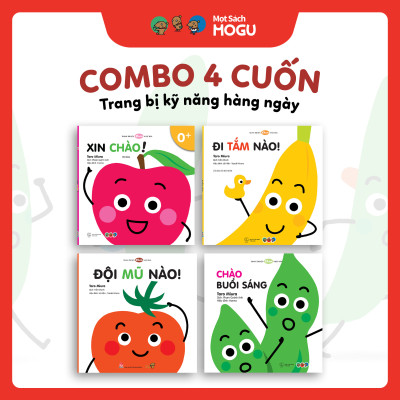 Truyện Ehon bé 1-2-3 tuổi - Bộ 4 cuốn Kỹ năng hàng ngày